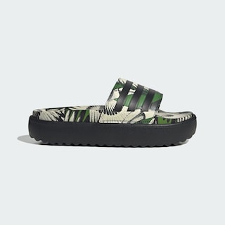 Foto 2 | Sandalias Adilette Con Plataforma Adidas Verde Mujer
