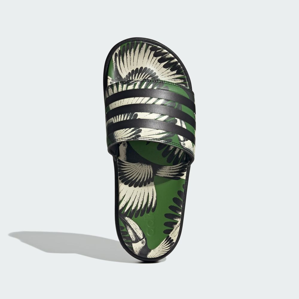 Foto 5 pulgar | Sandalias Adilette Con Plataforma Adidas Verde Mujer