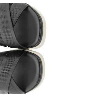 Foto 4 | Sandalias de Piso Rbcollection Exterior Piel Vegana Negro para Mujer