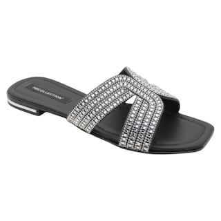 Foto 1 | Sandalias Rbcollection color Plata para Mujer
