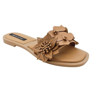 Foto 2 | Sandalias De Piso Rbcollection Exterior Textil Café Para Mujer
