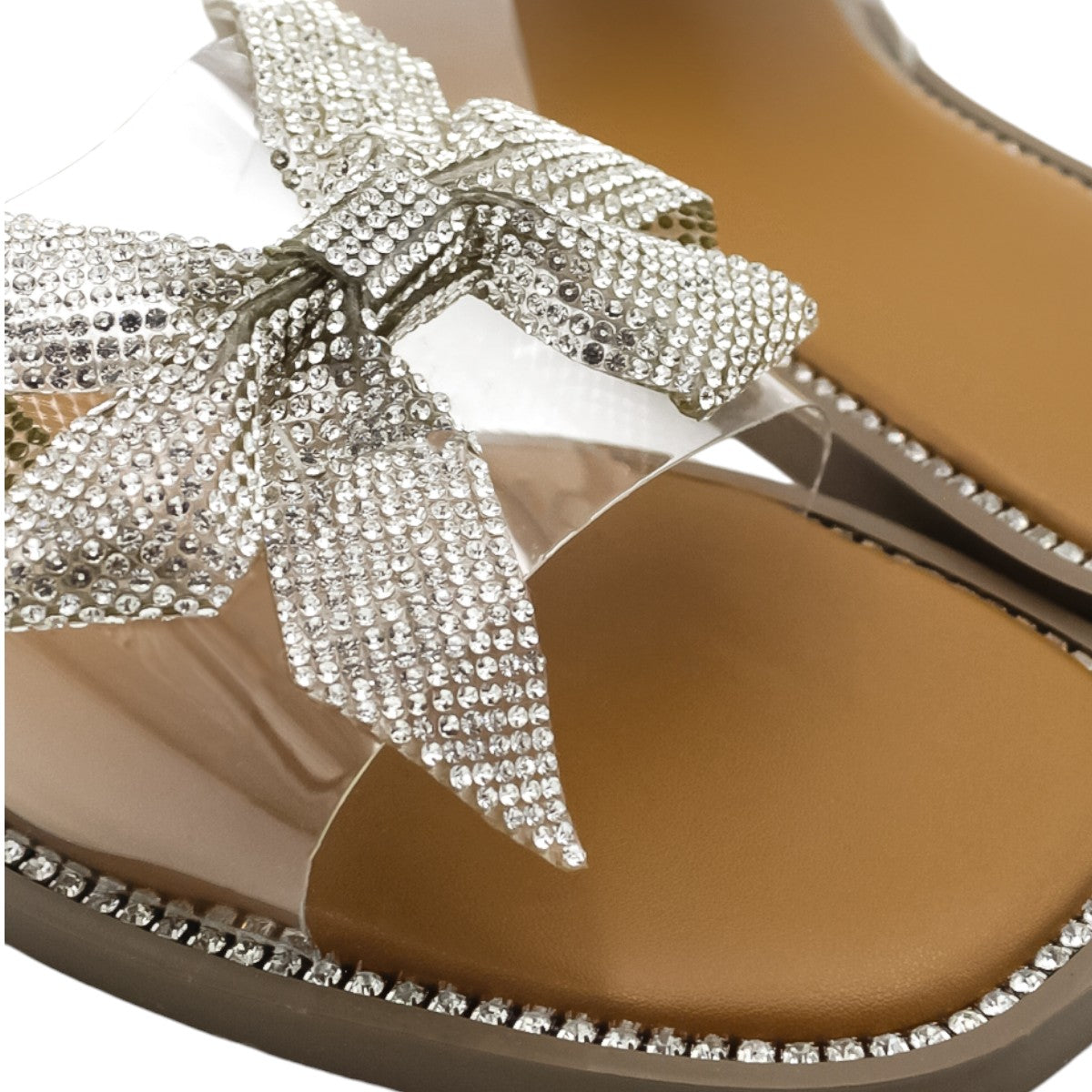Foto 7 pulgar | Sandalias De Piso Exterior Sintético Color Plata Para Mujer De Rbcollection
