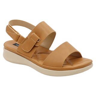 Foto 1 | Sandalias de Piso Rbcollection Exterior Piel Vegana Café para Mujer