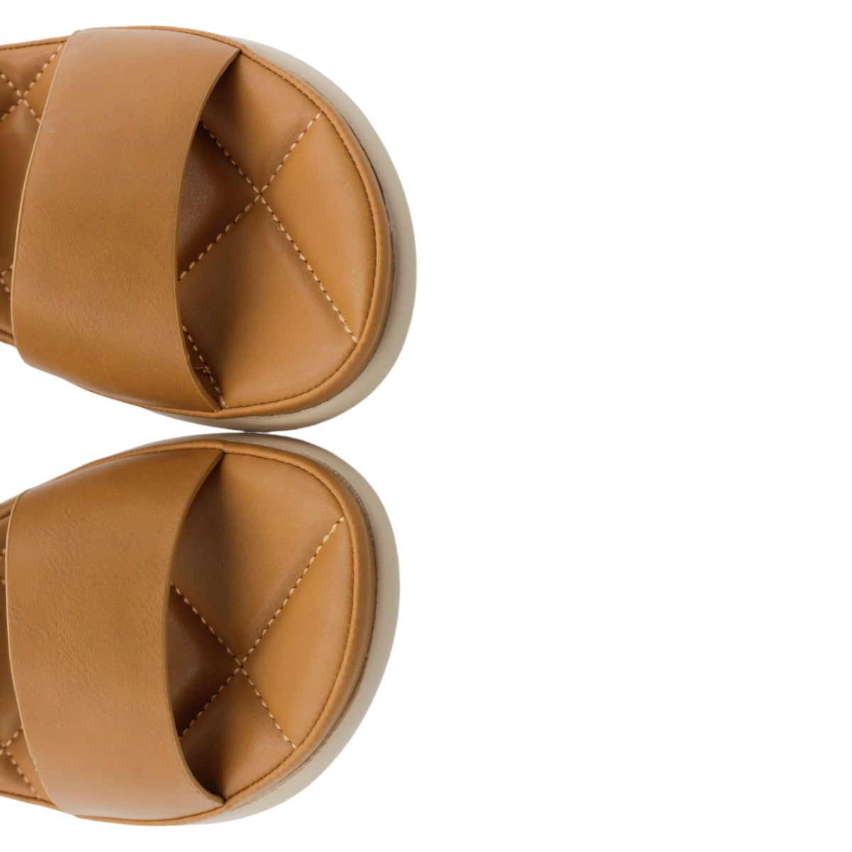 Foto 4 | Sandalias de Piso Rbcollection Exterior Piel Vegana Café para Mujer