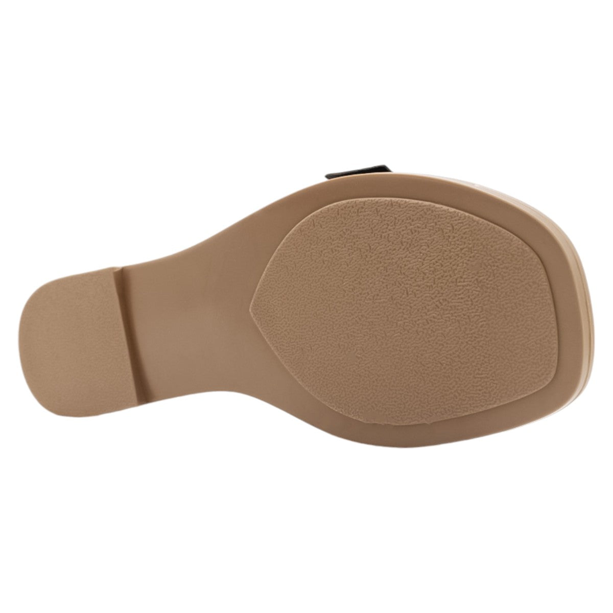 Foto 4 pulgar | Sandalias de Piso RbBasics Exterior Piel Vegana Negras para Mujer