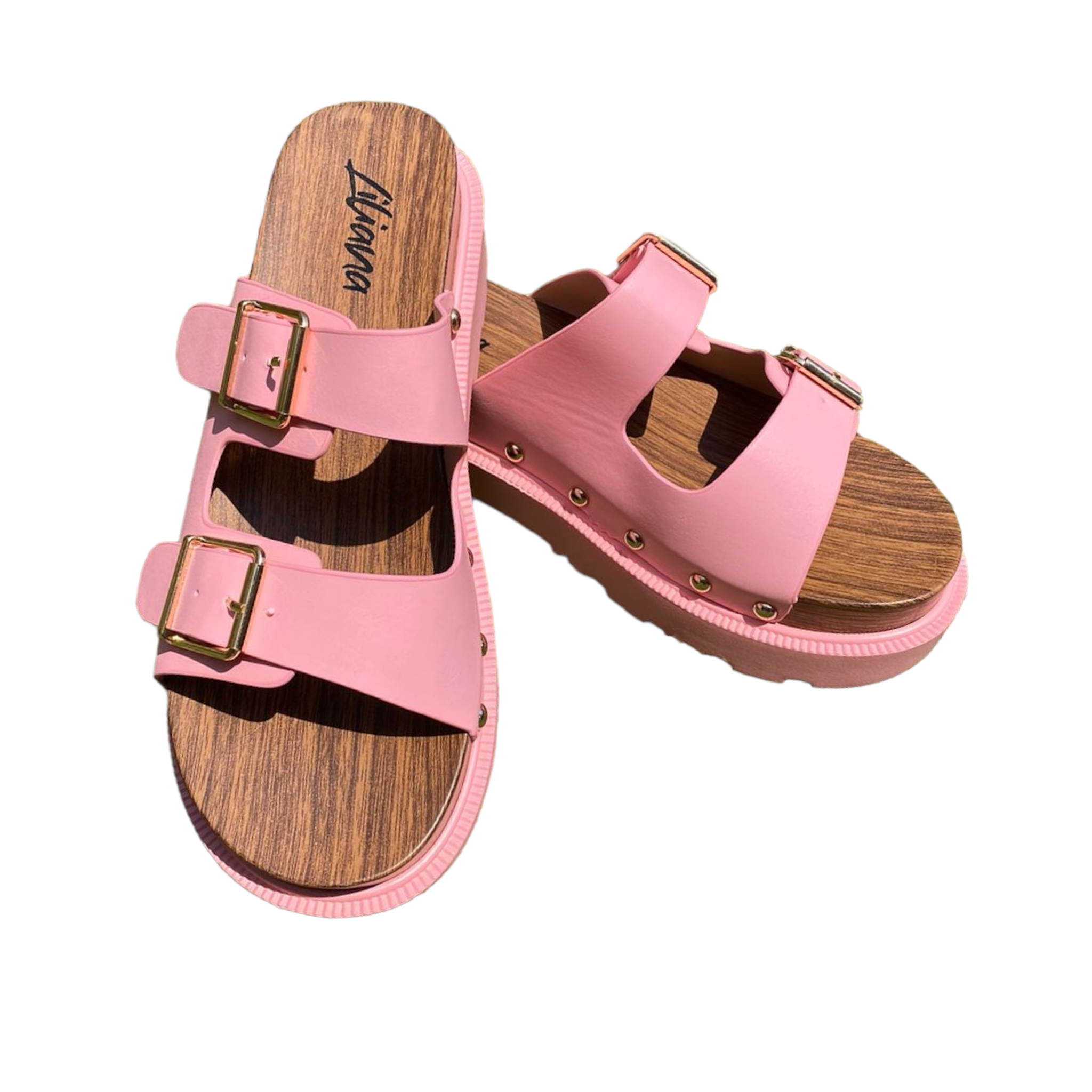 Foto 4 pulgar | Sandalia Estilo Sueco Liliana Rosa