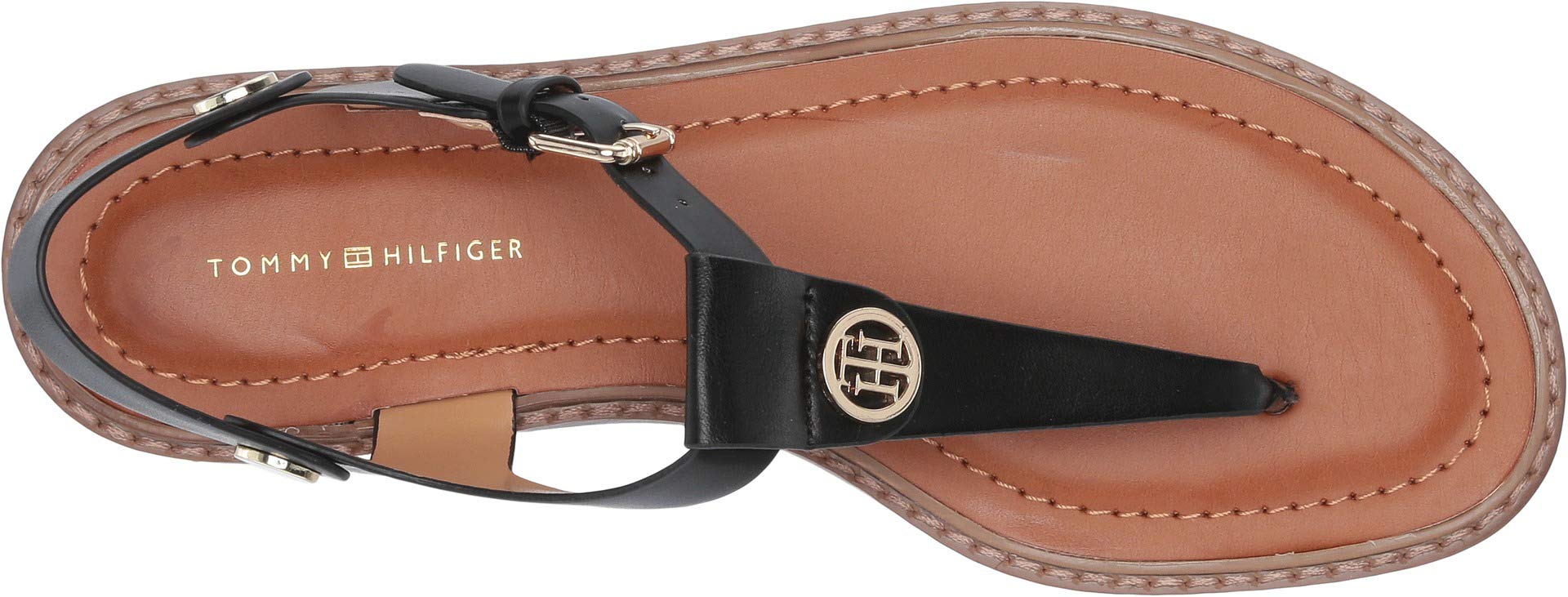 Foto 3 pulgar | Sandalia Plana Tommy Hilfiger Bennia Para Mujer, Color Negro, Talla 5 - Venta Internacional.