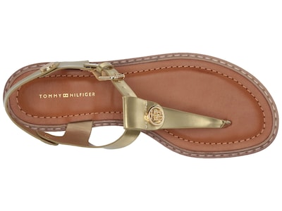 Foto 2 | Sandalias Tommy Hilfiger Bennia Para Mujer, Color Dorado, Talla 6 - Venta Internacional.