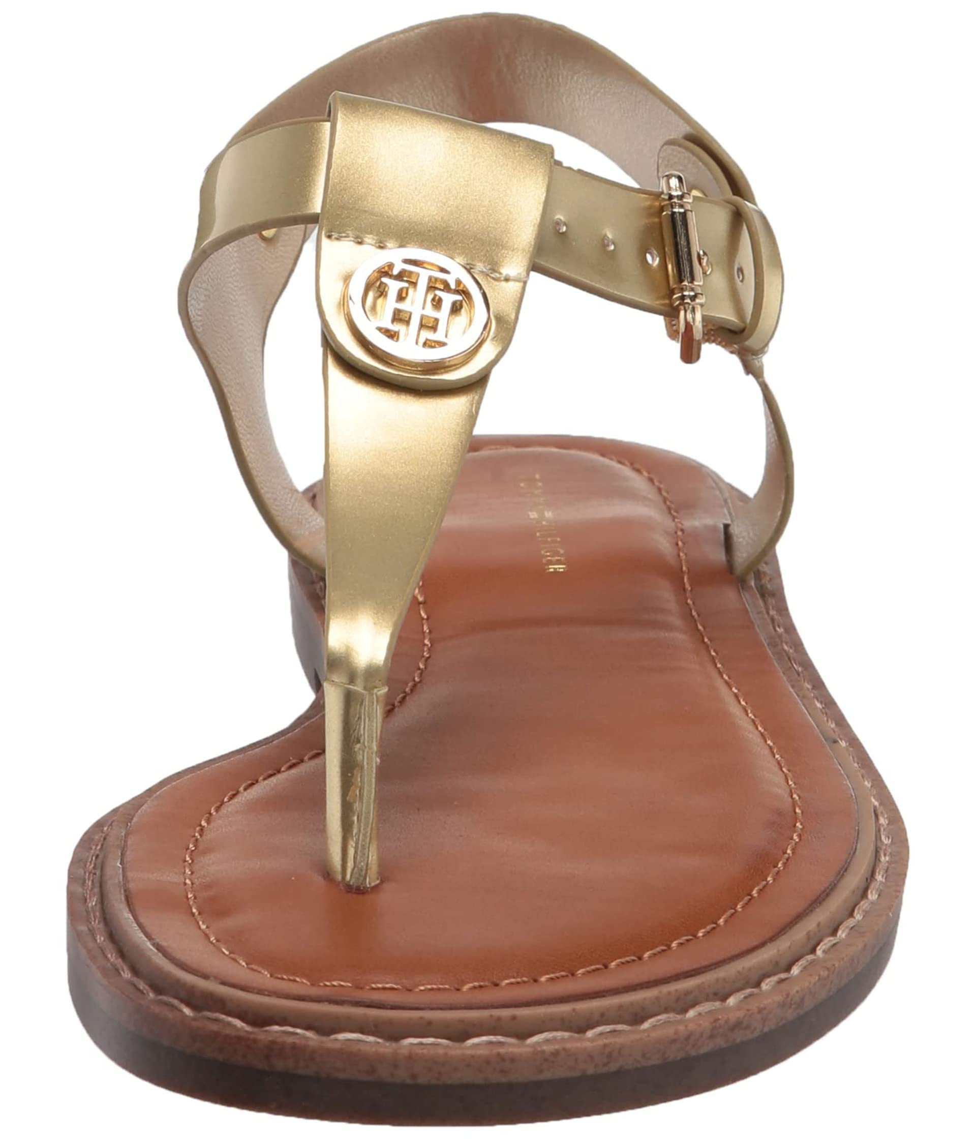 Foto 7 pulgar | Sandalias Tommy Hilfiger Bennia Para Mujer, Color Dorado, Talla 6 - Venta Internacional.
