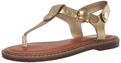 Foto 1 | Sandalias Tommy Hilfiger Bennia Para Mujer, Color Dorado, Talla 35 - Venta Internacional.