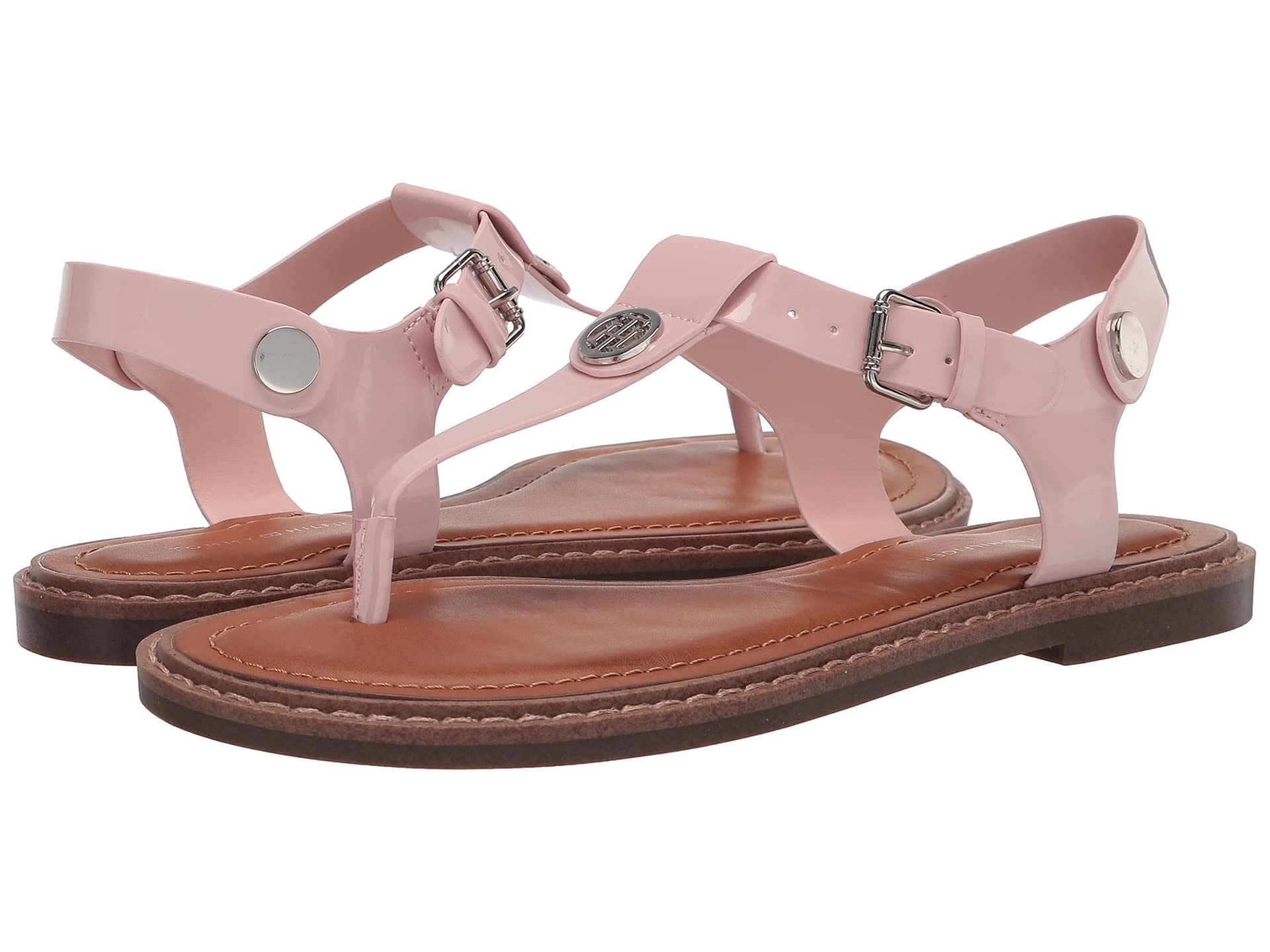 Foto 2 pulgar | Sandalias Tommy Hilfiger Bennia Para Mujer Planas Glacier Pink - Venta Internacional.