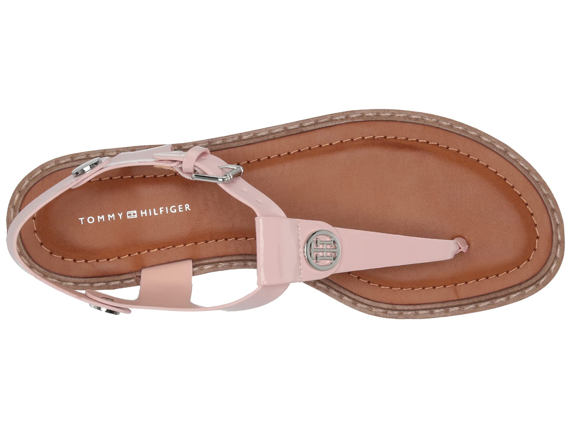Foto 3 pulgar | Sandalias Tommy Hilfiger Bennia Para Mujer Planas Glacier Pink - Venta Internacional.