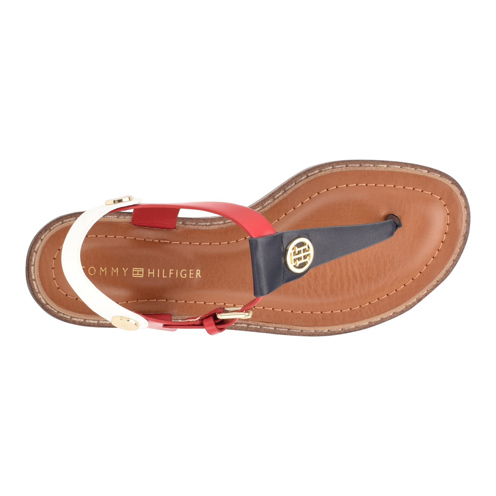 Foto 3 pulgar | Sandalia Tommy Hilfiger Bennia Para Mujer, Color Rojo, Talla 8 - Venta Internacional.