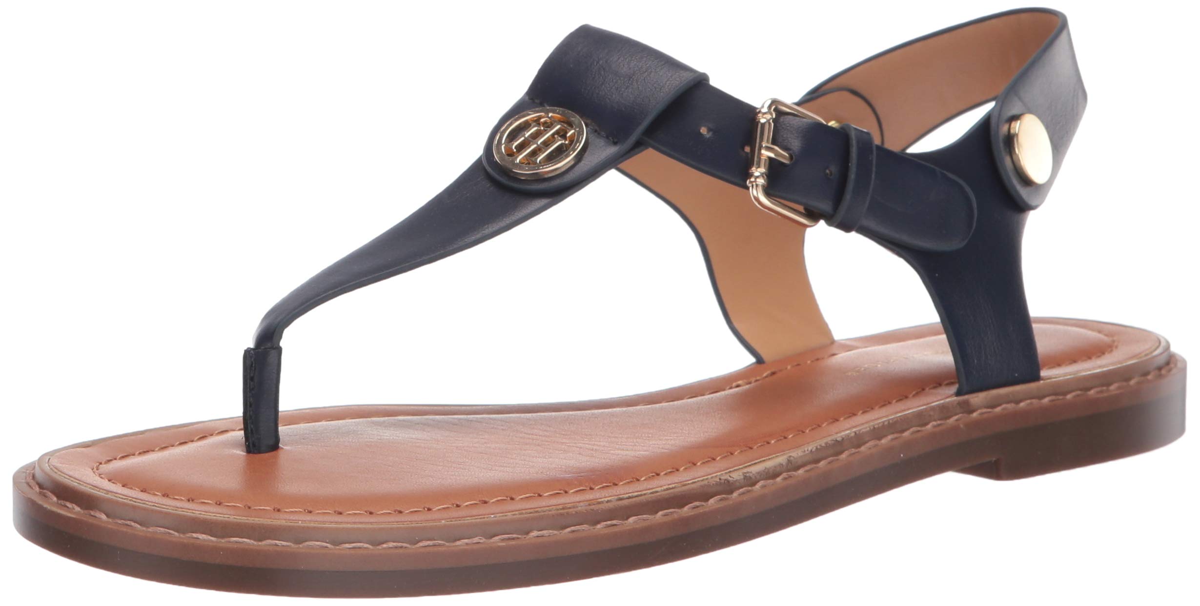Foto 2 pulgar | Sandalia Plana Tommy Hilfiger Bennia Para Mujer, Color Azul Oscuro, Talla 6.5 - Venta Internacional.