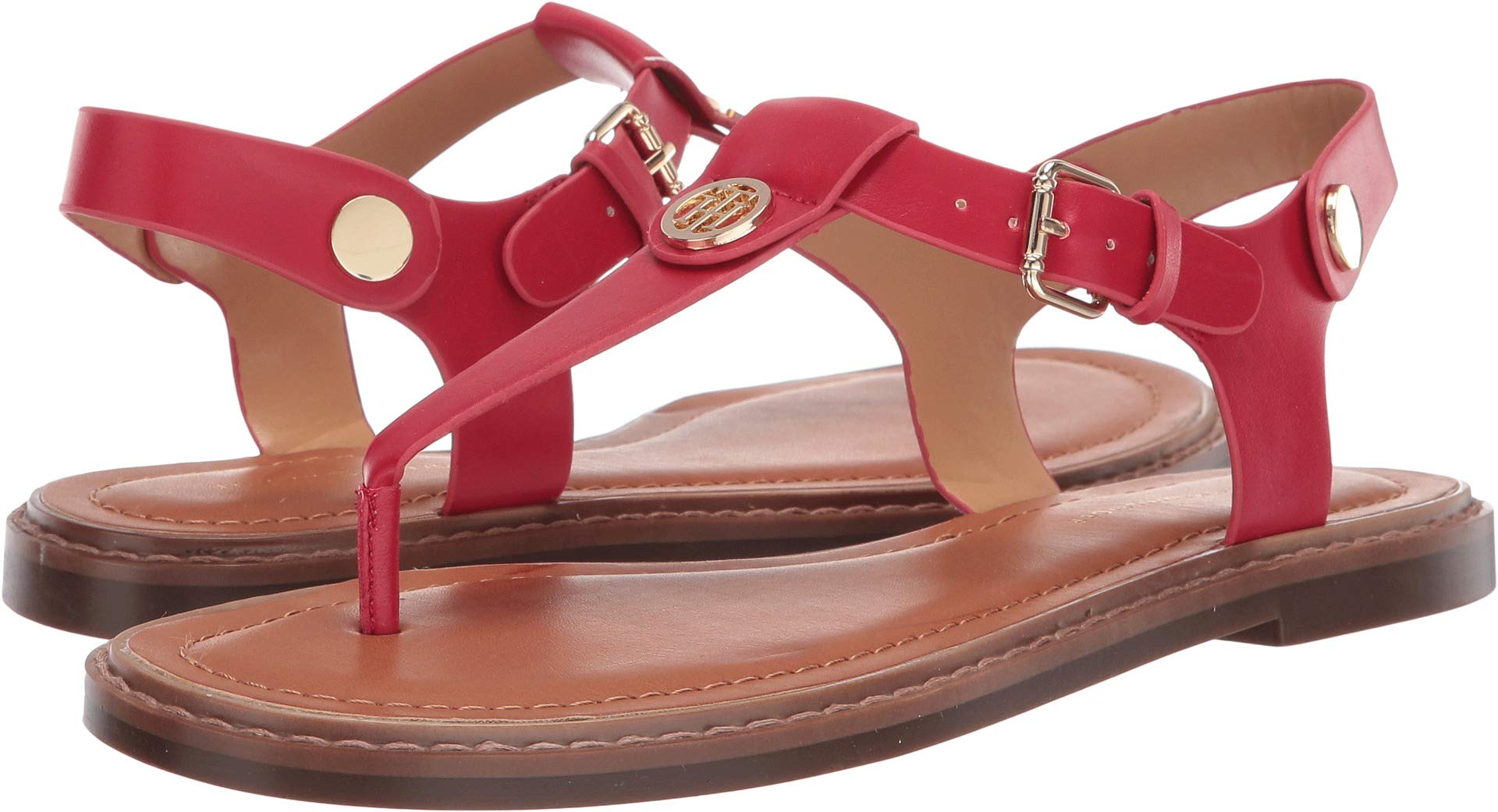 Foto 2 pulgar | Sandalia Plana Tommy Hilfiger Bennia Rojo para Mujer - Venta Internacional