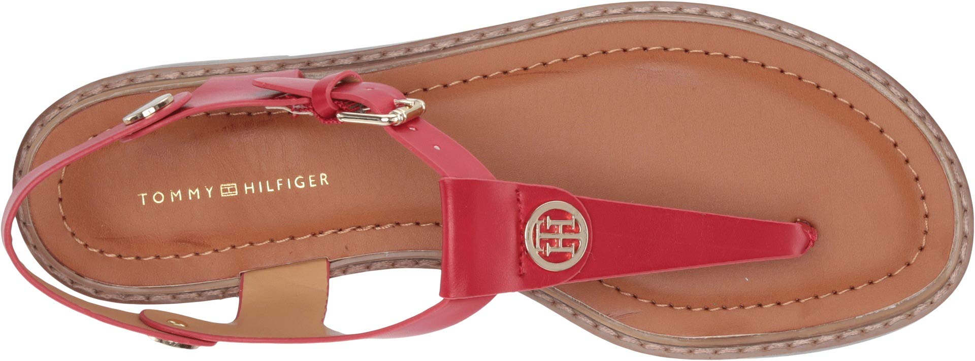 Foto 3 pulgar | Sandalia Plana Tommy Hilfiger Bennia Rojo para Mujer - Venta Internacional