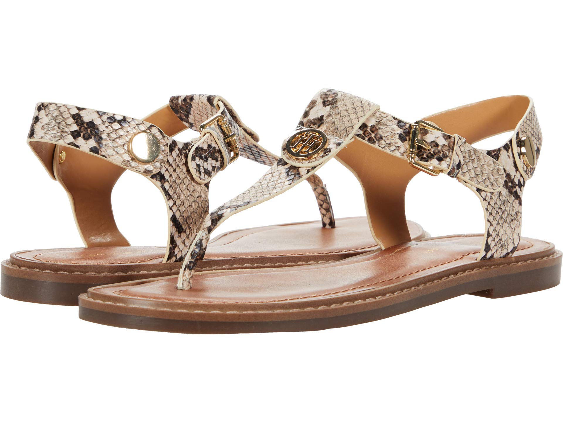 Foto 2 pulgar | Sandalias Tommy Hilfiger Bennia Para Mujer, Color Beige, Talla 35 - Venta Internacional.