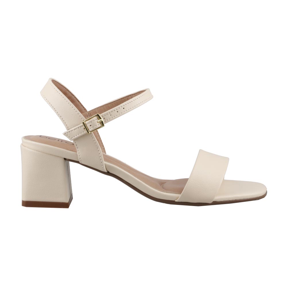 Foto 3 pulgar | Sandalias Beira Rio 8536100 Beige Tacon Ancho Bajo Mujer Talla 22 A 27 E Sandalia Vestir