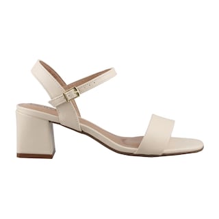 Foto 2 | Sandalias Beira Rio 8536100 Beige Tacon Ancho Bajo Mujer Talla 22 A 27 E Sandalia Vestir