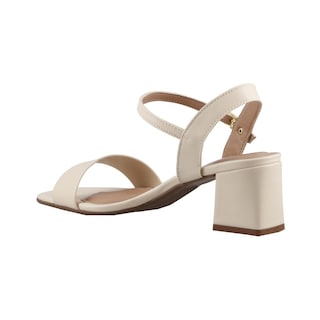 Foto 4 | Sandalias Beira Rio 8536100 Beige Tacon Ancho Bajo Mujer Talla 22 A 27 E Sandalia Vestir