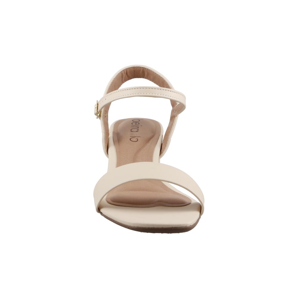 Foto 6 pulgar | Sandalias Beira Rio 8536100 Beige Tacon Ancho Bajo Mujer Talla 22 A 27 E Sandalia Vestir