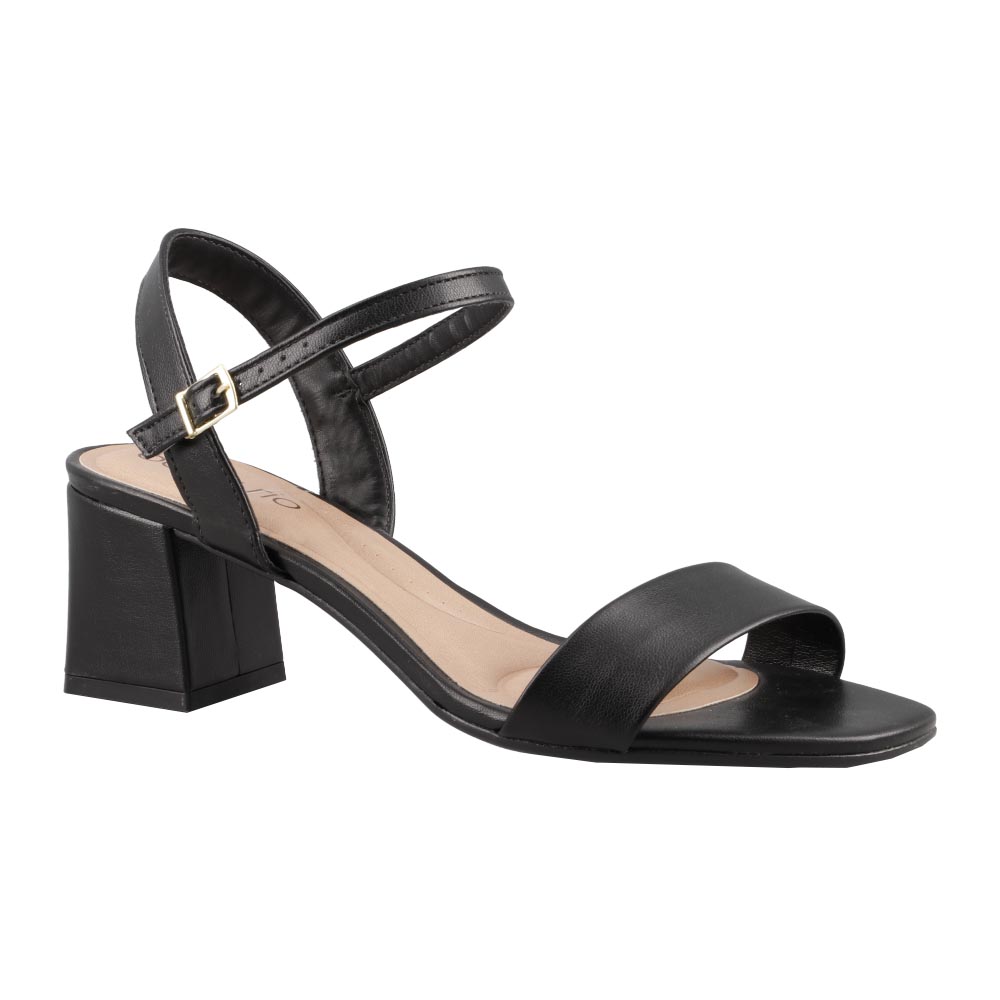 Foto 2 pulgar | Sandalias Beira Rio 8536100 Negro Tacon Ancho Bajo Mujer Talla 22 A 27 E Sandalia Vestir