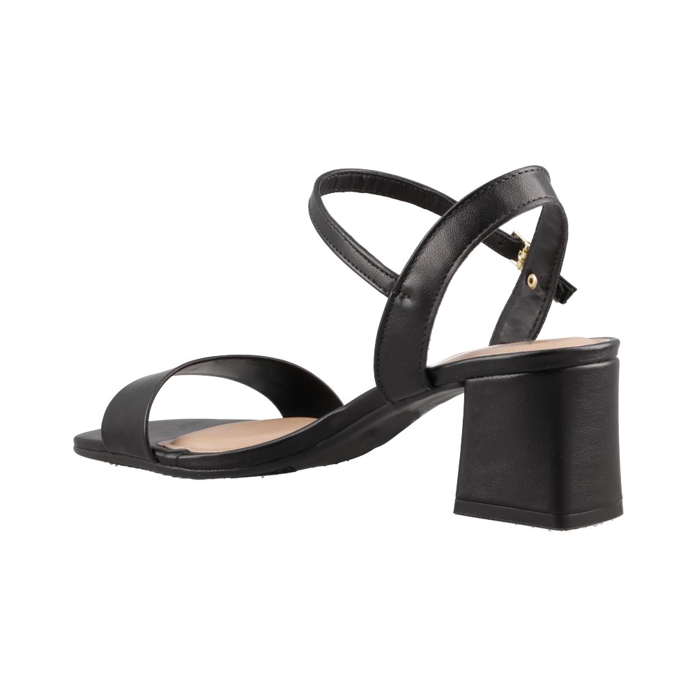 Foto 4 | Sandalias Beira Rio 8536100 Negro Tacon Ancho Bajo Mujer Talla 22 A 27 E Sandalia Vestir