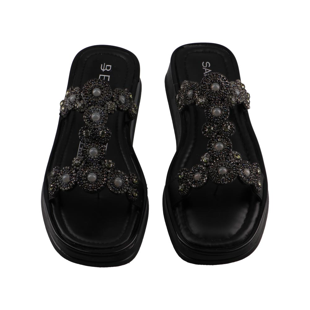 Foto 6 | Sandalia Dama Belua 9212 Negro Sandalia Casual Piso Talla 23 A 26 E