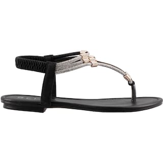 Foto 2 | Sandalia Dama Belua 9209 Negro Sandalia Casual Piso Talla 23 A 26 E