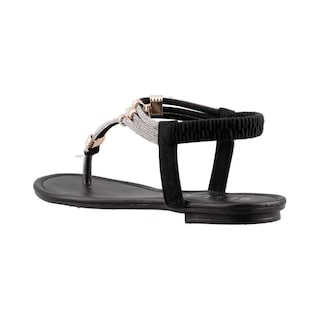 Foto 4 | Sandalia Dama Belua 9209 Negro Sandalia Casual Piso Talla 23 A 26 E