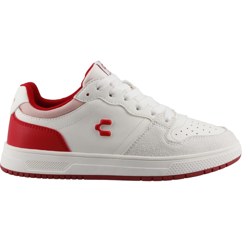 Foto 2 | Tenis Dama Charly 59959 Blanco/rojo Tenis Casuales Mujer Talla 22 A 27 E