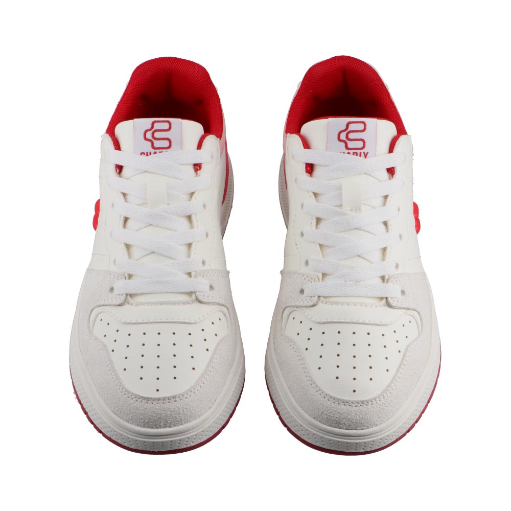 Foto 6 | Tenis Dama Charly 59959 Blanco/rojo Tenis Casuales Mujer Talla 22 A 27 E