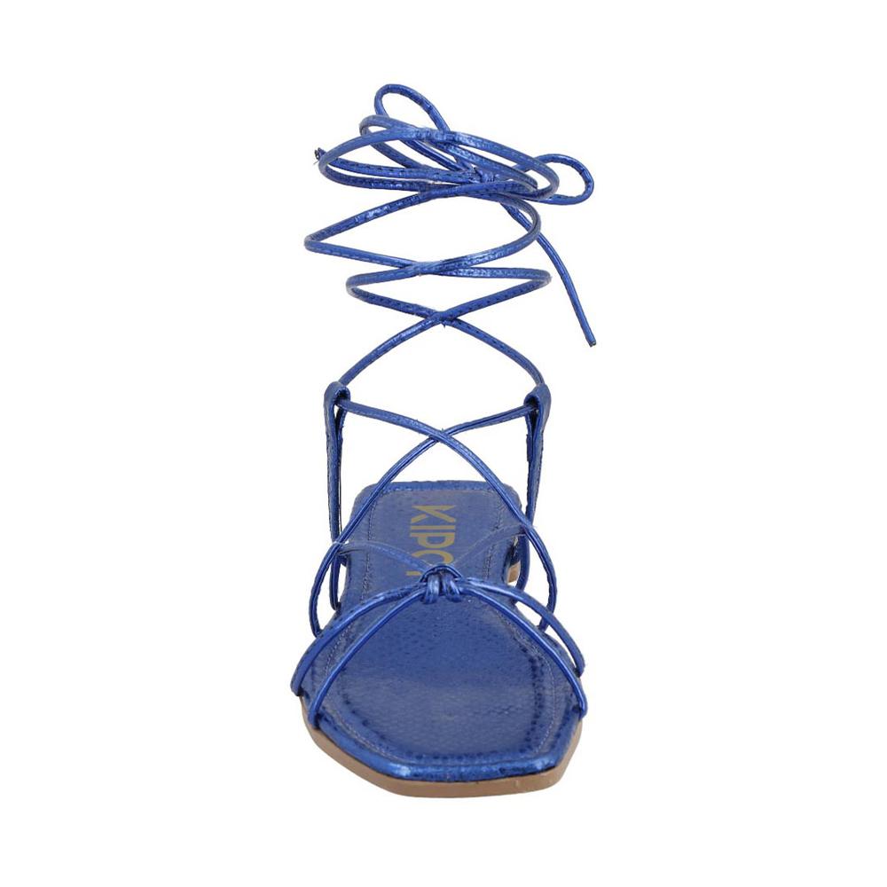 Foto 3 | Sandalias Gladiadoras Casuales Kipon Correas Azules para Mujer