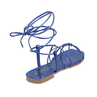 Foto 4 | Sandalias Gladiadoras Casuales Kipon Correas Azules para Mujer