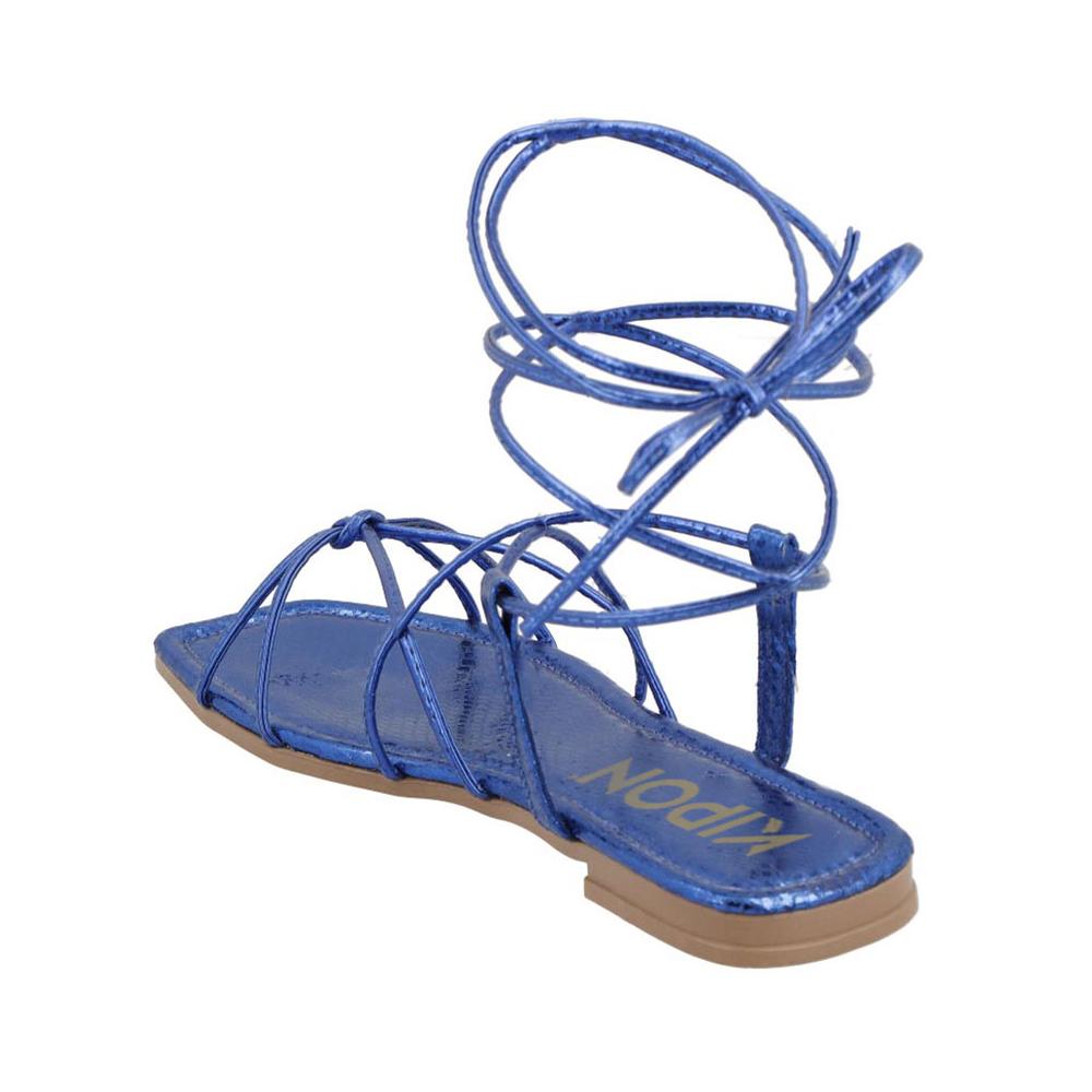 Foto 6 pulgar | Sandalias Gladiadoras Casuales Kipon Correas Azules para Mujer