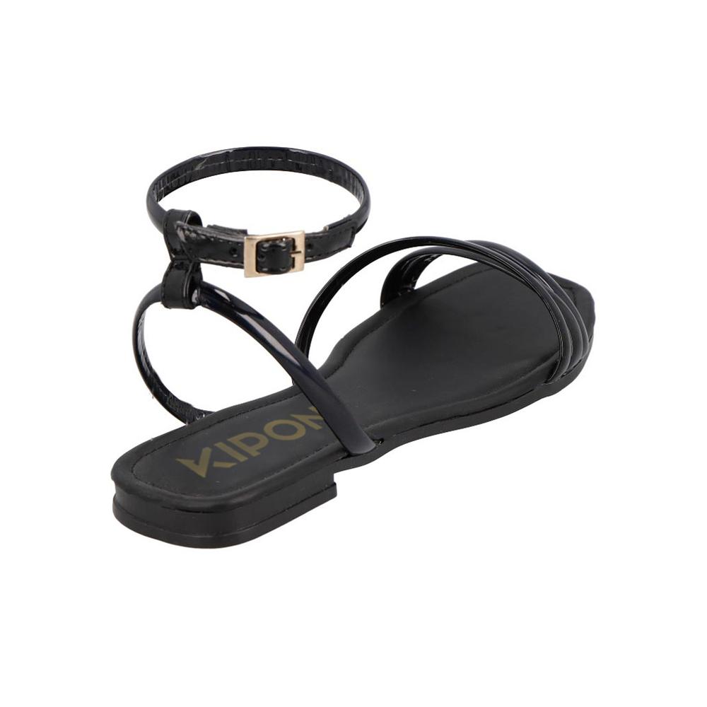 Foto 6 pulgar | Sandalias Casuales de Piso Kipon Negras para Mujer