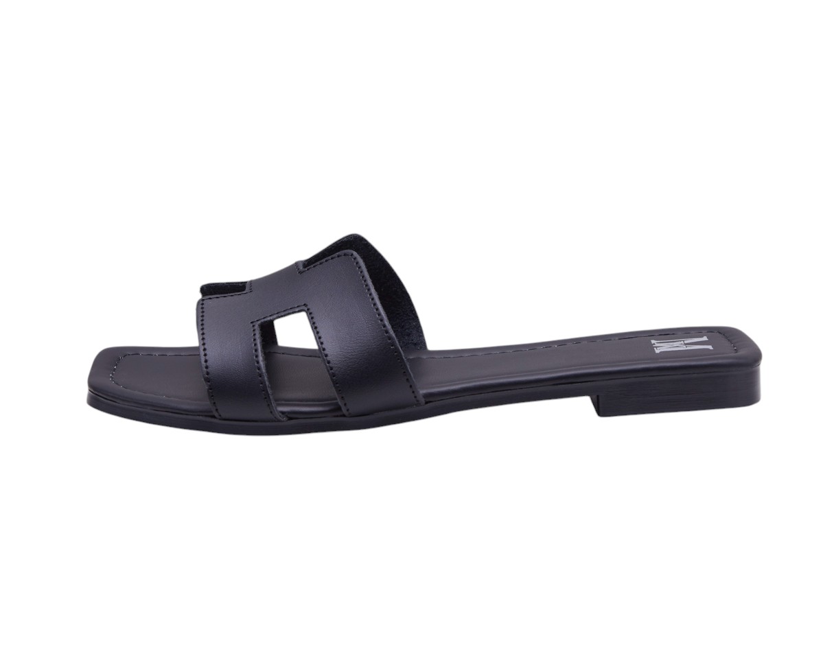Foto 3 pulgar | Sandalia Calzado Watanabe Negro Piel H