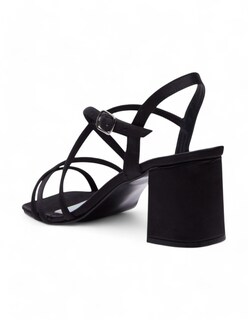 Foto 4 | Sandalia Calzado Watanabe Color Negro Tacones Tiras