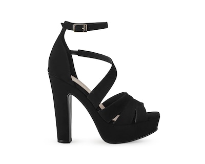 Foto 2 | Sandalia con Tacon Negro