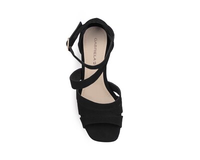 Foto 3 | Sandalia con Tacon Negro