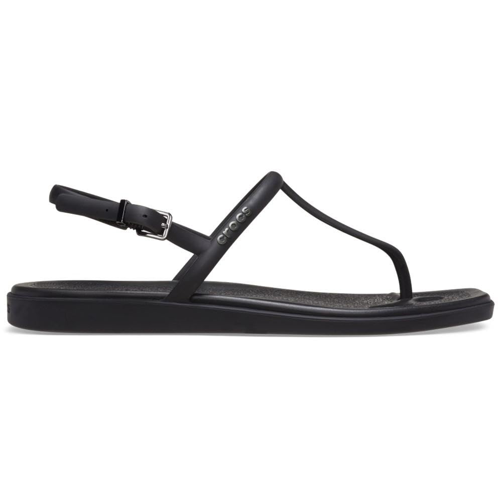 Foto 1 | Sandalias Crocs Miami Tanga Para Mujer, Color Negro, Talla 11 - Venta Internacional.