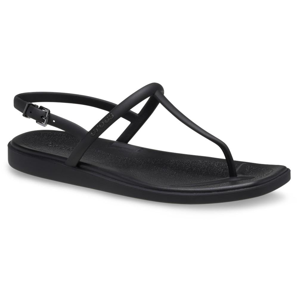 Foto 2 | Sandalias Crocs Miami Tanga Para Mujer, Color Negro, Talla 11 - Venta Internacional.