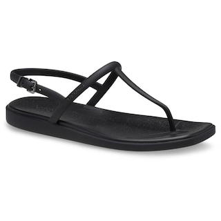 Foto 2 | Sandalias Crocs Miami Tanga Para Mujer, Color Negro, Talla 11 - Venta Internacional.