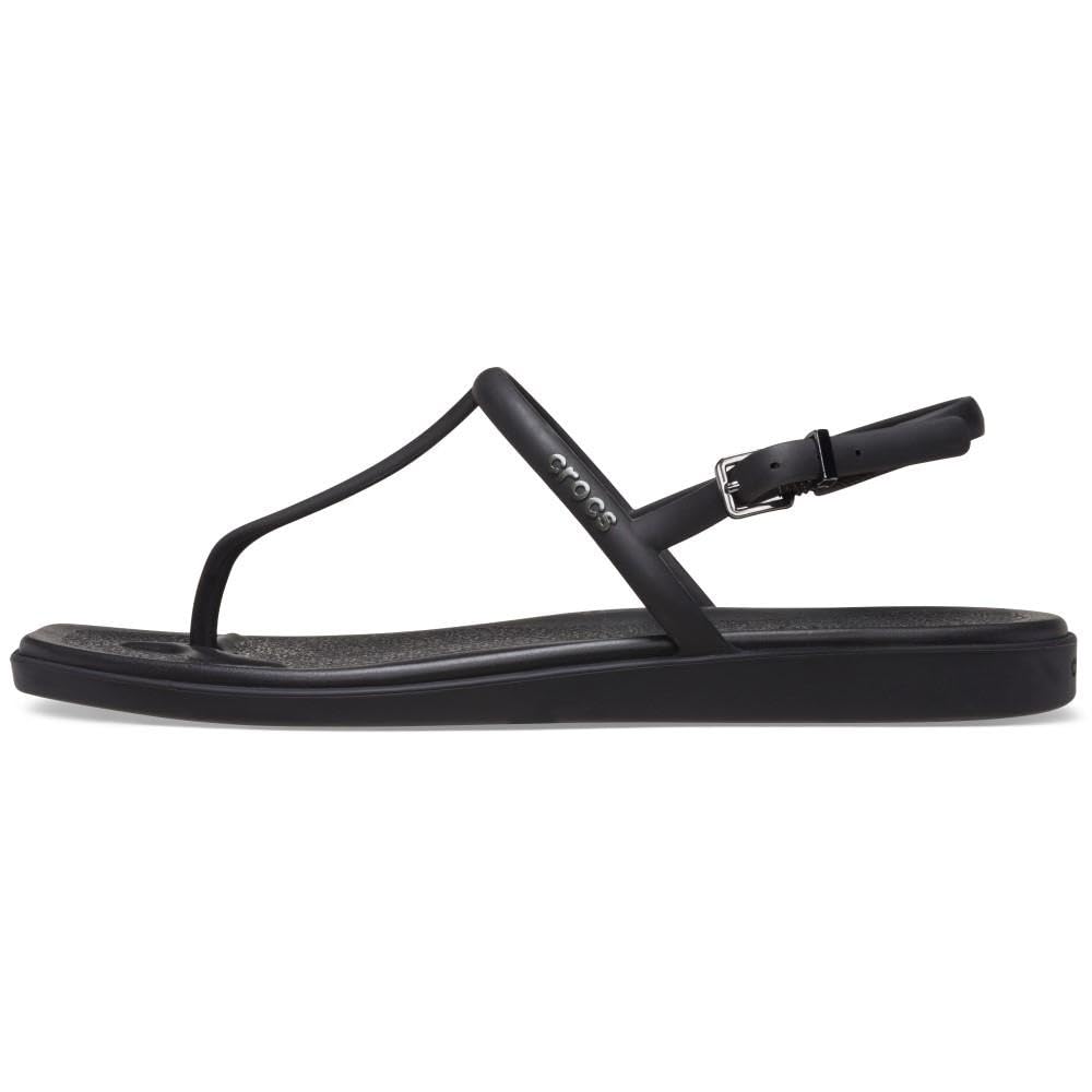 Foto 3 | Sandalias Crocs Miami Tanga Para Mujer, Color Negro, Talla 11 - Venta Internacional.