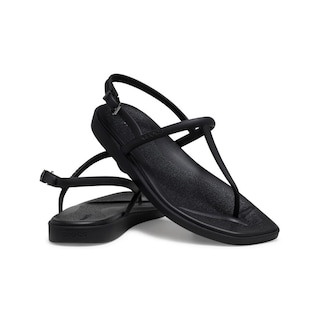 Foto 4 | Sandalias Crocs Miami Tanga Para Mujer, Color Negro, Talla 11 - Venta Internacional.