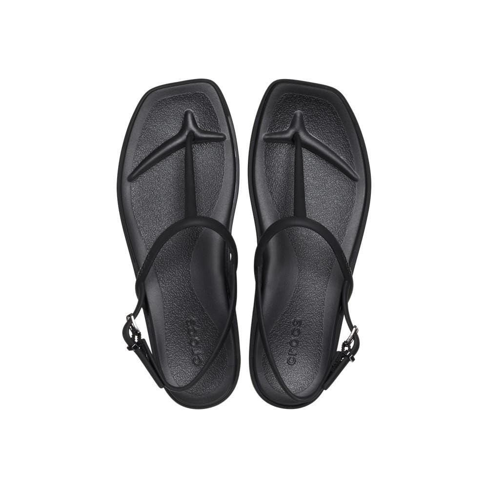 Foto 5 | Sandalias Crocs Miami Tanga Para Mujer, Color Negro, Talla 11 - Venta Internacional.