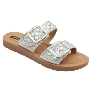 Foto 1 | Sandalias Rbcollection Plata para Mujer