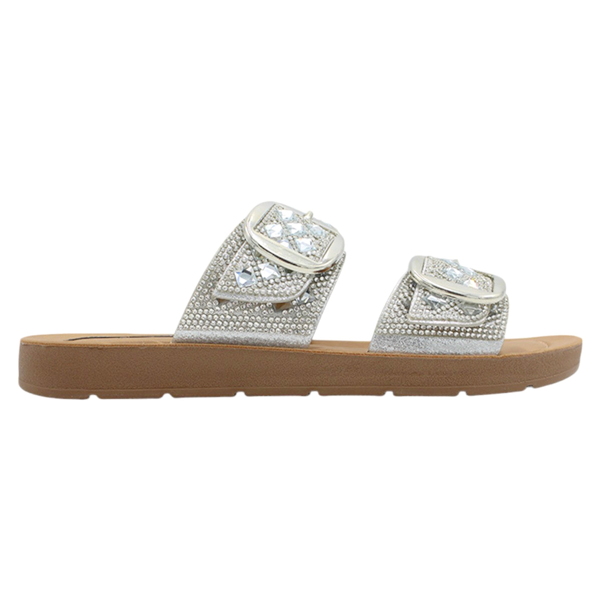 Foto 3 pulgar | Sandalias Rbcollection Plata para Mujer