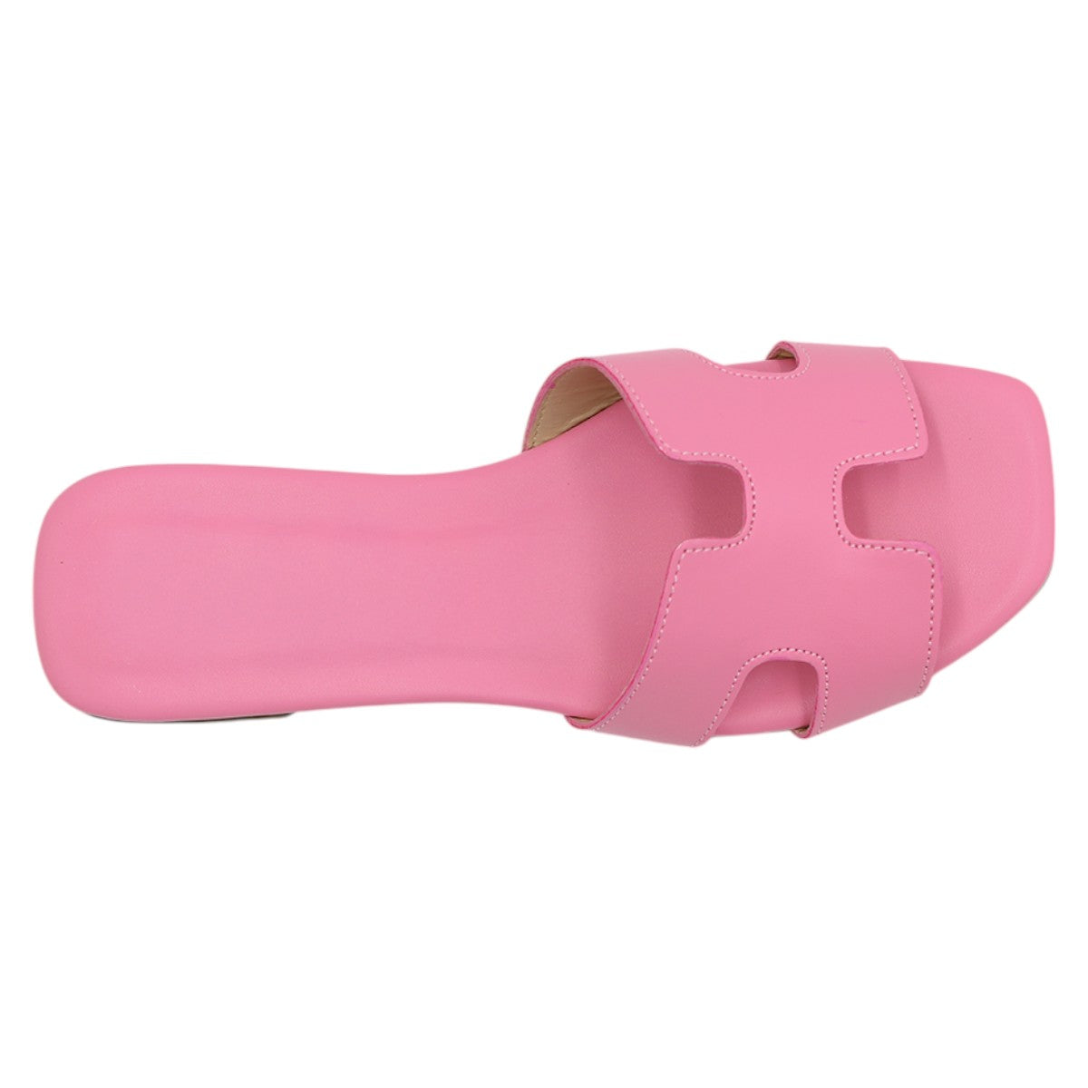 Foto 4 pulgar | Sandalias de Piso Rosa de Piel Vegana para Mujer