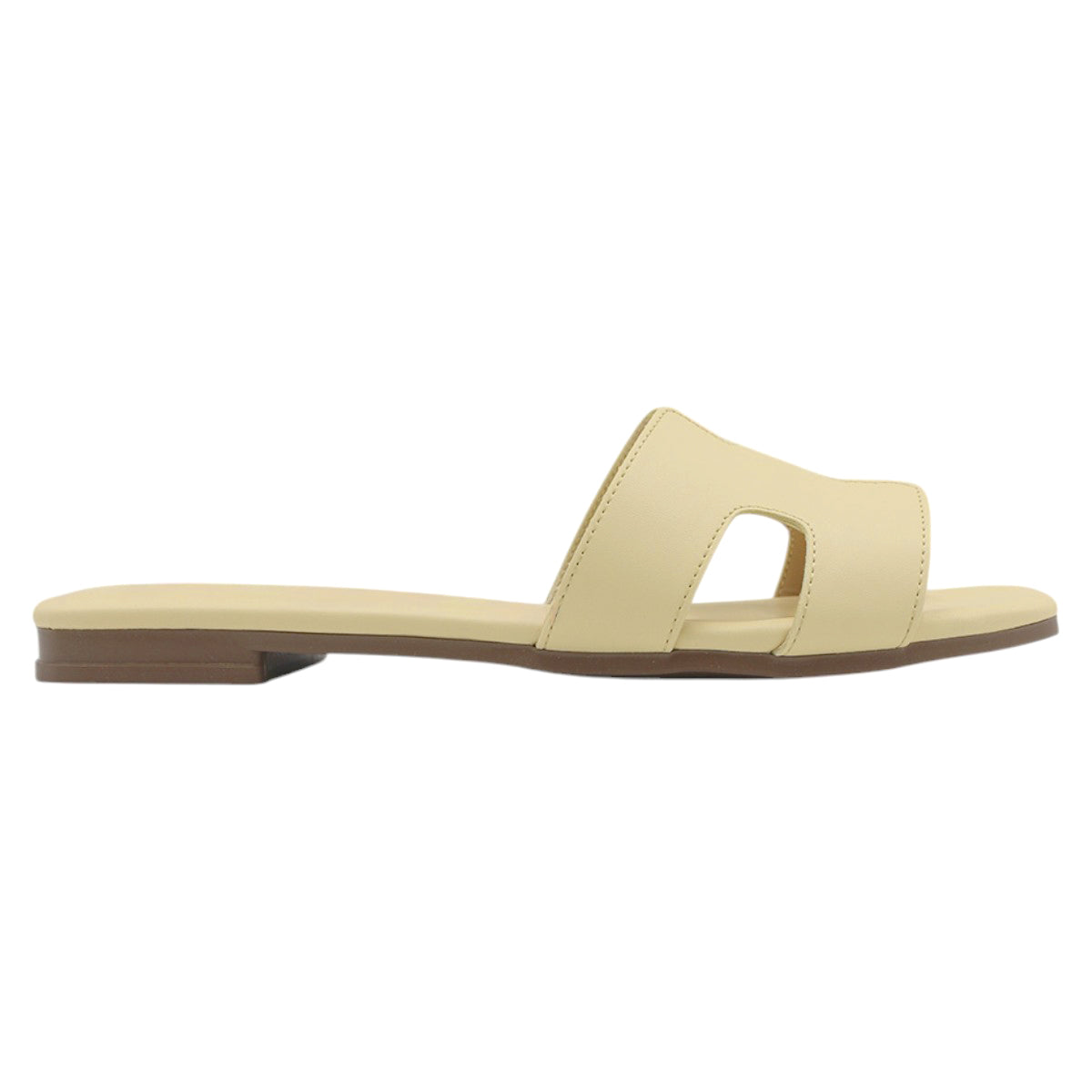 Foto 3 pulgar | Sandalias Rbbasics Piel Vegana Amarillo para Mujer